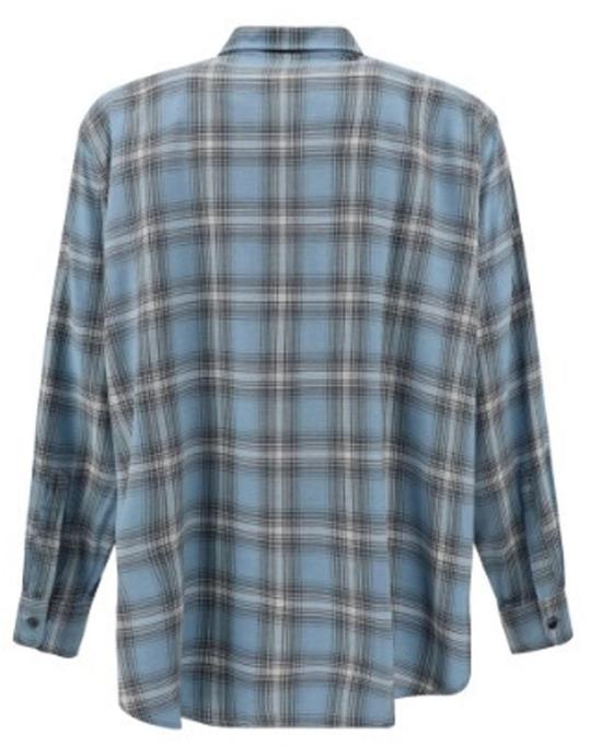  아미 긴팔 셔츠 HJK228VI0010445 BLUE - AMI