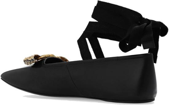  구찌 인터로킹 G 발레 플랫 726052AABEZ1244 BLACK - GUCCI