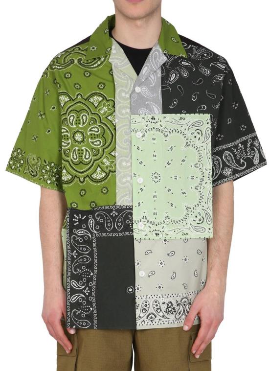  겐조 반팔 셔츠 5CH1449F556 GREEN - KENZO