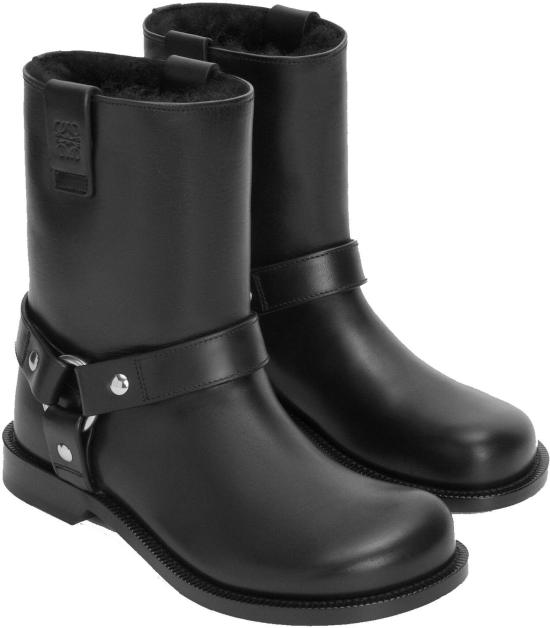  로에베 CAMPO 캄포 바이커 앵클 부츠 M816285XA81100 BLACK - LOEWE