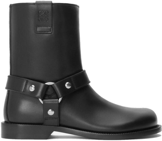  로에베 CAMPO 캄포 바이커 앵클 부츠 M816285XA81100 BLACK