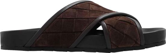  보테가베네타 인트레치아토 스웨이드 샌들 786883V3QE02113 BROWN