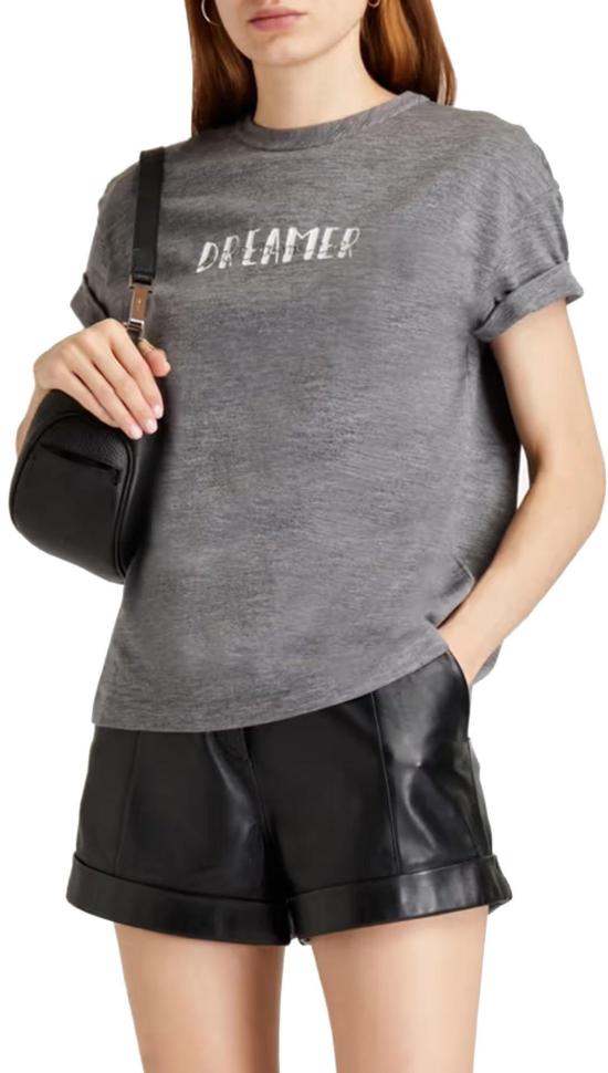  브루넬로 쿠치넬리 반팔 티셔츠 MOR25HY700TOR25C062 GREY - BRUNELLO CUCINELLI