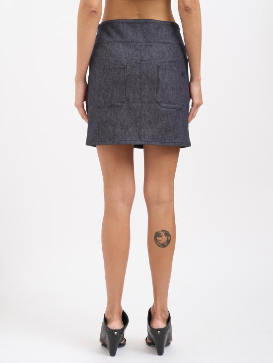 25FW 쿠레쥬 미디 스커트 M225DJU271DE00359011 Grey - COURREGES