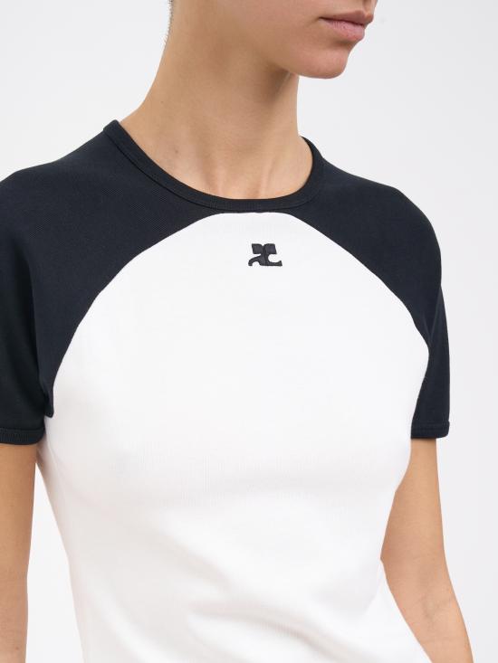 26SS 쿠레쥬 반팔 티셔츠 M325JTS214JS02030098 White - COURREGES