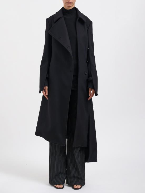 25FW 쿠레쥬 트렌치 코트 M425CMA250WO01189999 Black - COURREGES