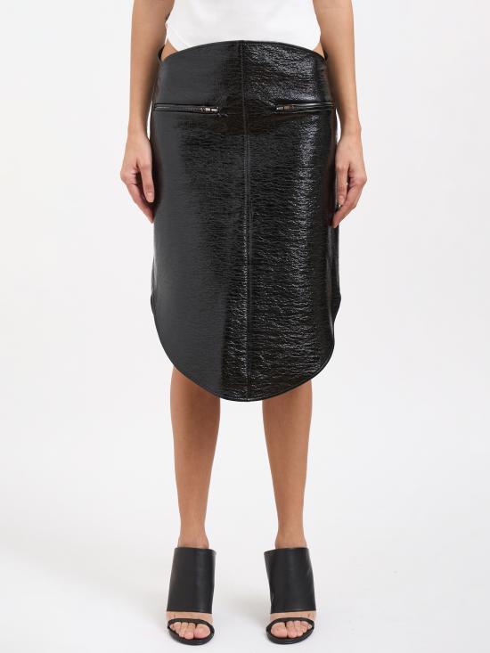 25FW 쿠레쥬 미디 스커트 M325CJU303VY00149999 Black - COURREGES