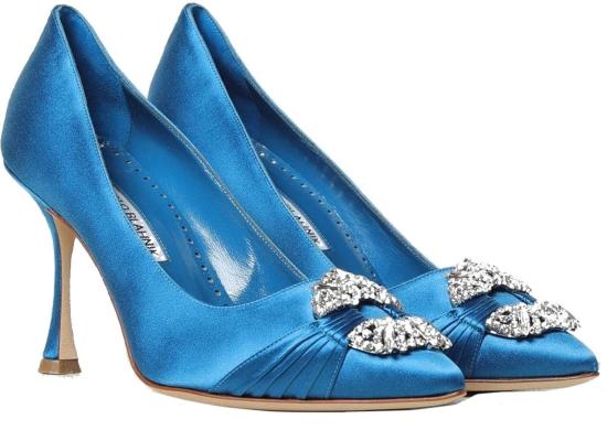  마놀로 블라닉 힐/펌프스 42317834055 BLUE - MANOLO BLAHNIK