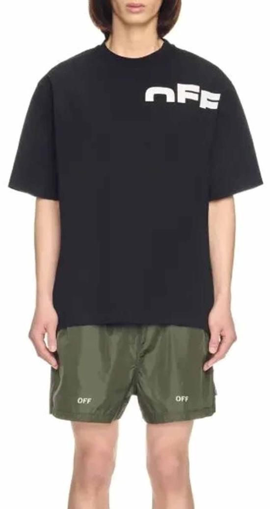 25FW 오프화이트 반팔 티셔츠 44MAA120G5J0071001 BLACK - OFF WHITE