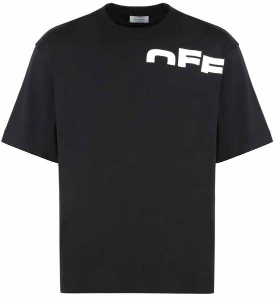 25FW 오프화이트 반팔 티셔츠 44MAA120G5J0071001 BLACK
