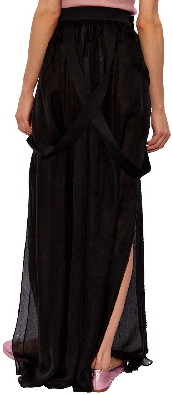  막스마라 제디 시폰 맥시 스커트 2411101053600JEDY004 BLACK - MAX MARA