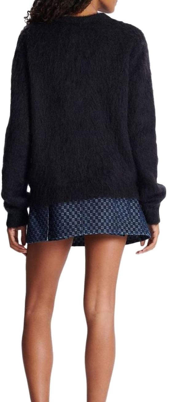  발망 긴팔 티셔츠 BF0KD025KF38EAB BLACK - BALMAIN