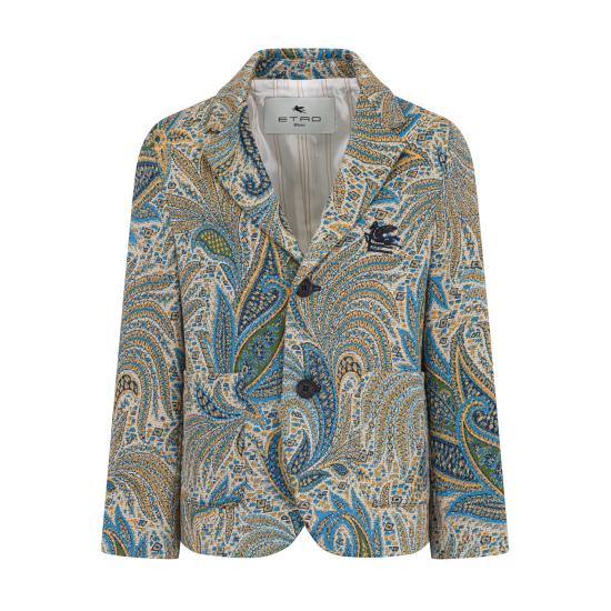 25FW [키즈] 에트로 자켓 GX2P44 J0496 638BG Blue