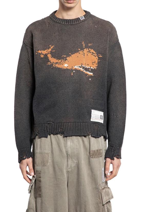 25FW 메종 미하라 야스히로 스웨터 A15SW512BLACK DOM