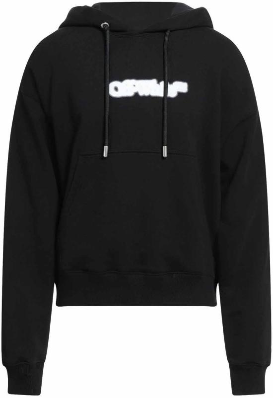 25FW 오프화이트 후드 티셔츠 44MBB085G5F00B1001 BLACK