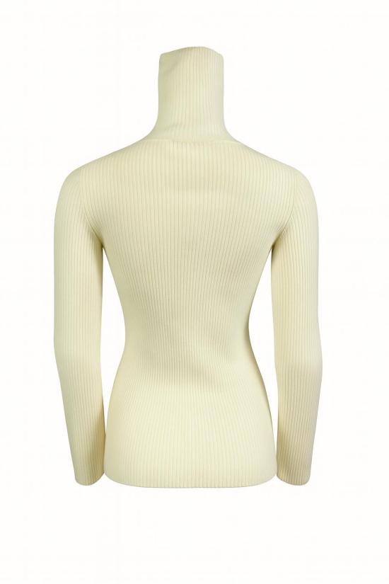 25FW 이브살로몬 터틀넥 26W25WKH50161 MA6WC11 Ivoire - YVES SALOMON