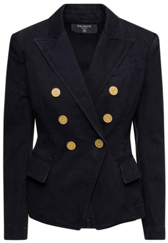  발망 수트 자켓 AF0SG030DB670PC BLACK