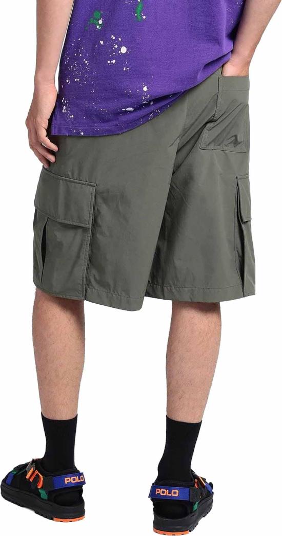  오프화이트 숏팬츠 OMCB064SS22FAB0015607 GREEN - OFF WHITE