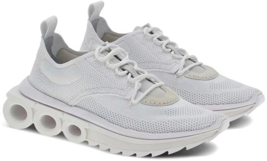 25FW 살바토레 페라가모 스니커즈 0760648NIMAKNITWH WHITE - SALVATORE FERRAGAMO