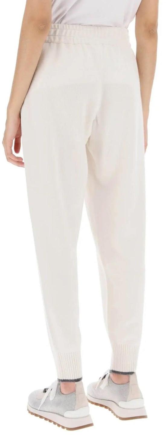  브루넬로 쿠치넬리 트레이닝/조거 팬츠 M12718189C159 WHITE - BRUNELLO CUCINELLI