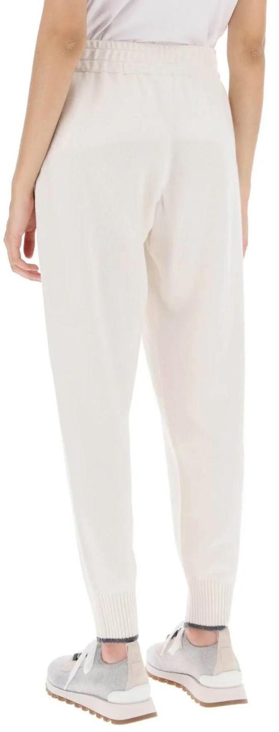  브루넬로 쿠치넬리 트레이닝/조거 팬츠 M12718189C159 WHITE - BRUNELLO CUCINELLI
