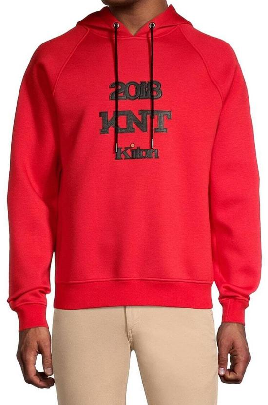  키톤 후드 티셔츠 UMM020002003 RED - KITON