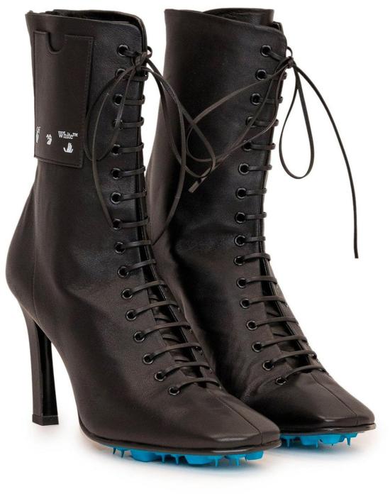  오프화이트 힐/펌프스 OWIA248E20LEA0011000 BLACK - OFF WHITE