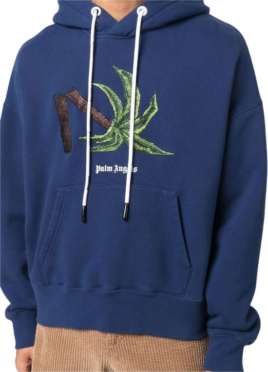  팜앤젤스 스웨터 PMBB058S22FLE0174655 BLUE - PALM ANGELS