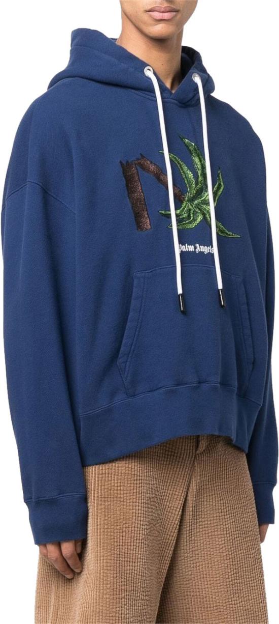  팜앤젤스 스웨터 PMBB058S22FLE0174655 BLUE - PALM ANGELS