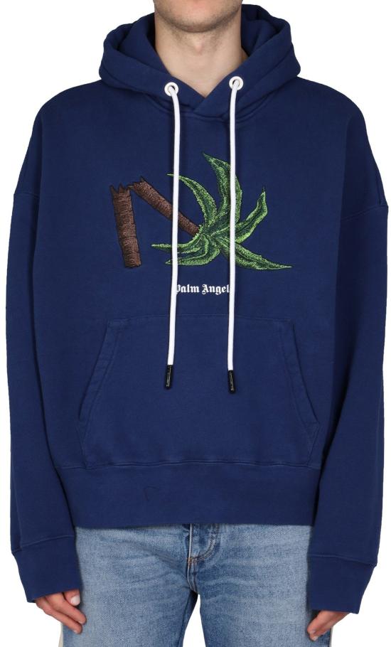  팜앤젤스 스웨터 PMBB058S22FLE0174655 BLUE - PALM ANGELS