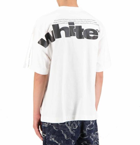 25FW 오프화이트 반팔 티셔츠 44MAA120G5J0030110 WHITE - OFF WHITE