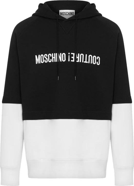  모스키노 후드 티셔츠 17097028J3555 BLACK