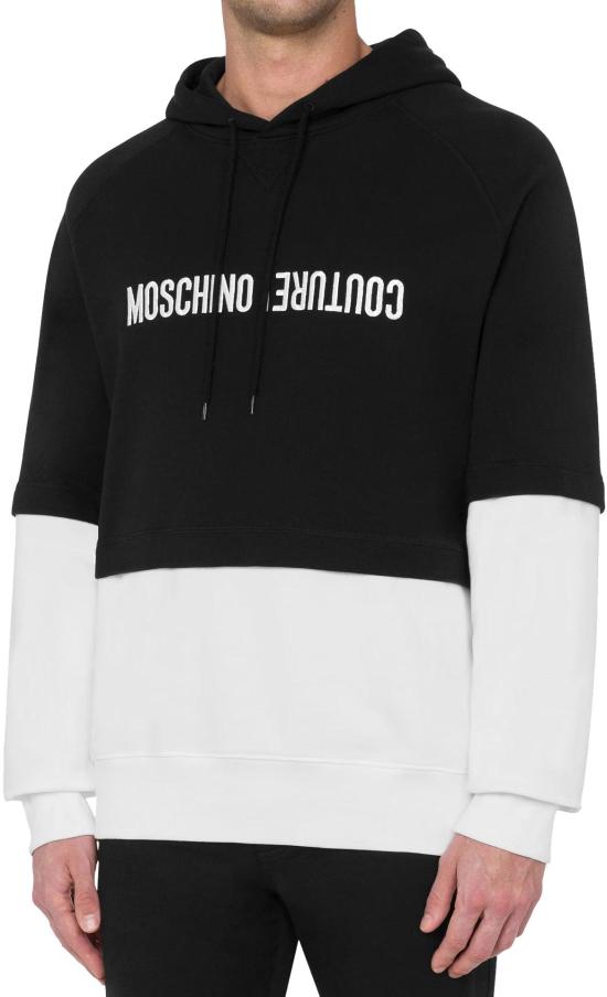  모스키노 후드 티셔츠 17097028J3555 BLACK - MOSCHINO
