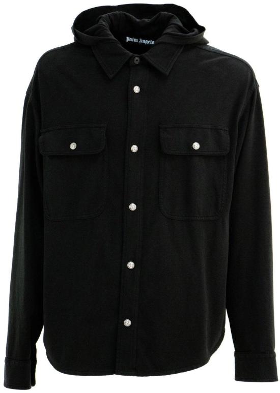  팜앤젤스 긴팔 셔츠 PMES021F24FAB0011010 BLACK