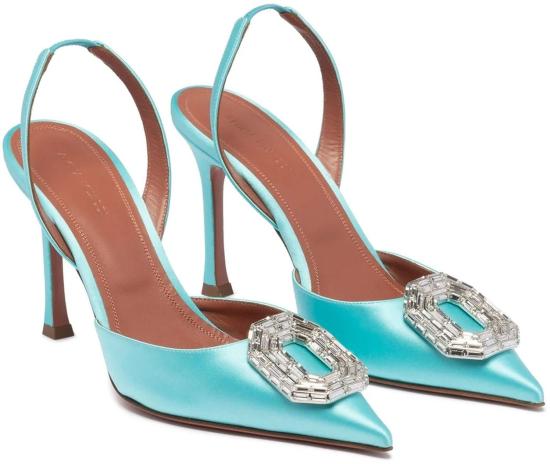  아미나 무아디 힐/펌프스 CAMELIASLING90CARIBBEAN GREEN - AMINA MUADDI