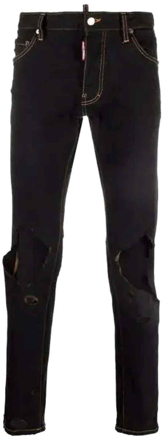  디스퀘어드2 스트레이트 팬츠 S71LB1067S30733900 BLACK