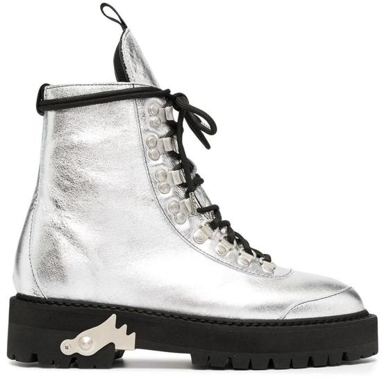  오프화이트 부츠 OWID001F20LEA00 SILVER
