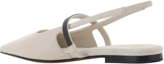  브루넬로 쿠치넬리 플랫 슈즈 MZNAC2500C8905 WHITE - BRUNELLO CUCINELLI