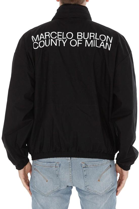  마르셀로 불론 긴팔 티셔츠 CMBD008E20FAB0011001 BLACK - MARCELO BURLON