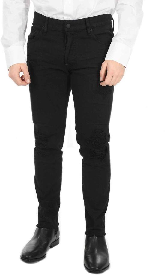  디스퀘어드2 스트레이트 팬츠 S71LB1055STN833900 BLACK - DSQUARED2