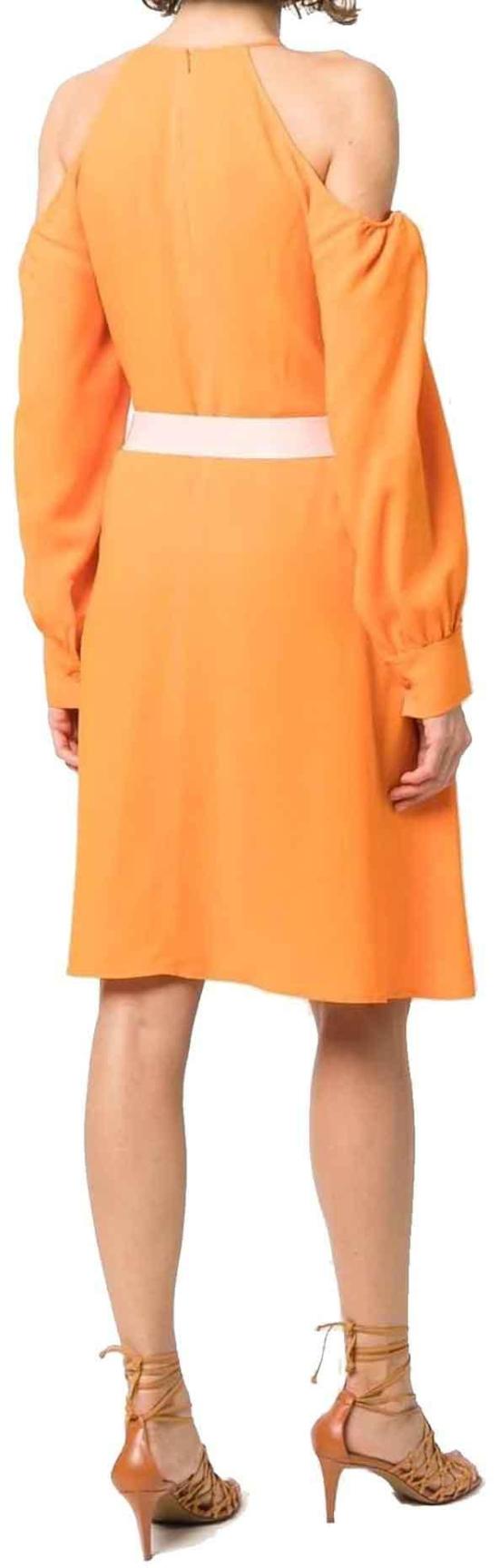  스텔라 맥카트니 미디 원피스 604364SSA027501 ORANGE - STELLA MCCARTNEY