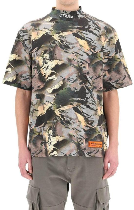  헤론 프레스톤 반팔 셔츠 HMAA021S22JER0015901 GREEN - HERON PRESTON