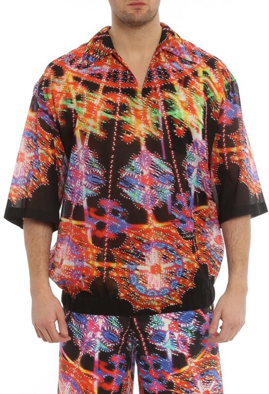  돌체앤가바나 반팔 셔츠 G5IR4THH5AKHH3OF BLACK - DOLCE & GABBANA