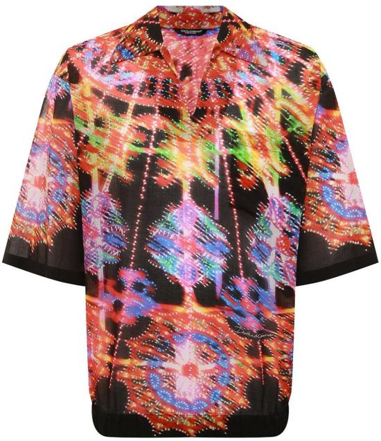  돌체앤가바나 반팔 셔츠 G5IR4THH5AKHH3OF BLACK