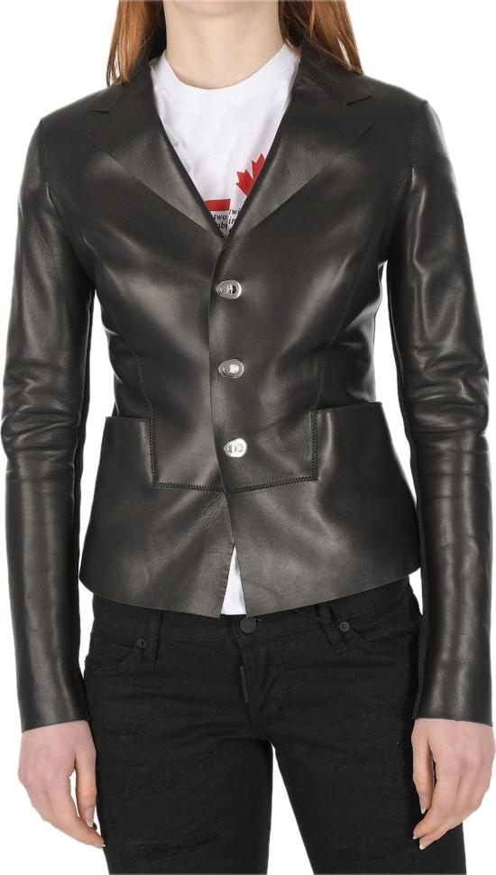  디스퀘어드2 가죽 자켓 S72BN0616SY1554900 BLACK - DSQUARED2