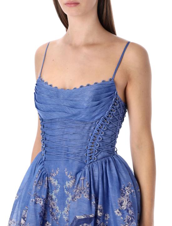 26SS 짐머만 미디 원피스 6347DC261 BLME BLUE MERMAID - ZIMMERMANN