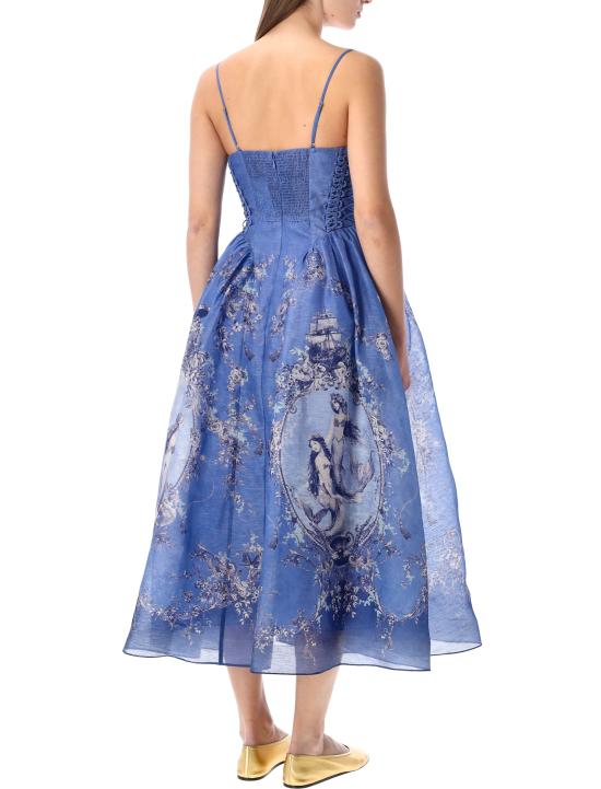 26SS 짐머만 미디 원피스 6347DC261 BLME BLUE MERMAID - ZIMMERMANN