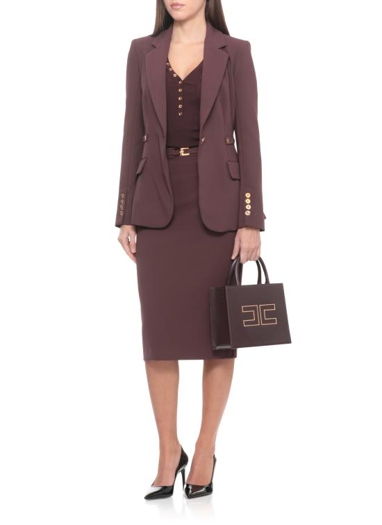 25FW 엘리자베타프랜치 수트 자켓 GI17556E2 EA4 Brown - ELISABETTA FRANCHI