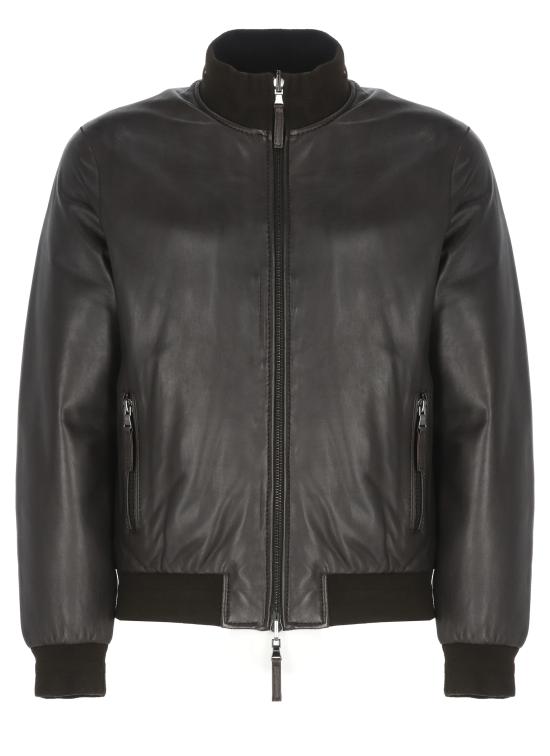 25FW 더 잭 레더스 가죽 자켓 DESR PLON06 Brown