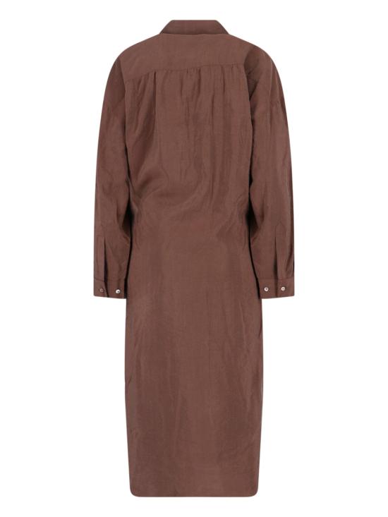 25FW 르메르 스트레이트 칼라 트위스트 드레스 DR1092 LF1308 BR402 Brown - LEMAIRE